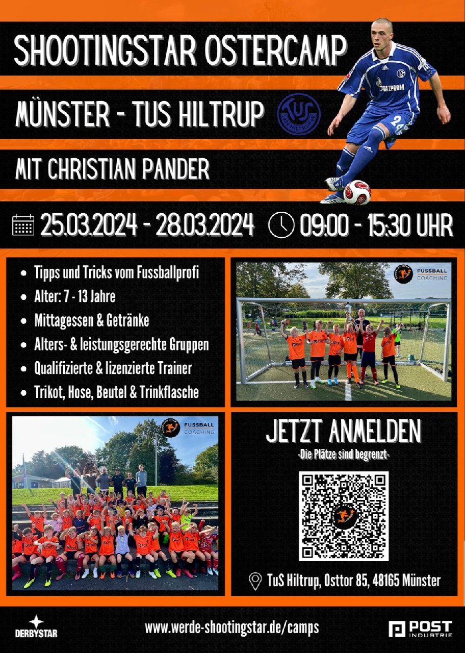 Christian Panders Shootingstar Ostercamp - jetzt anmelden